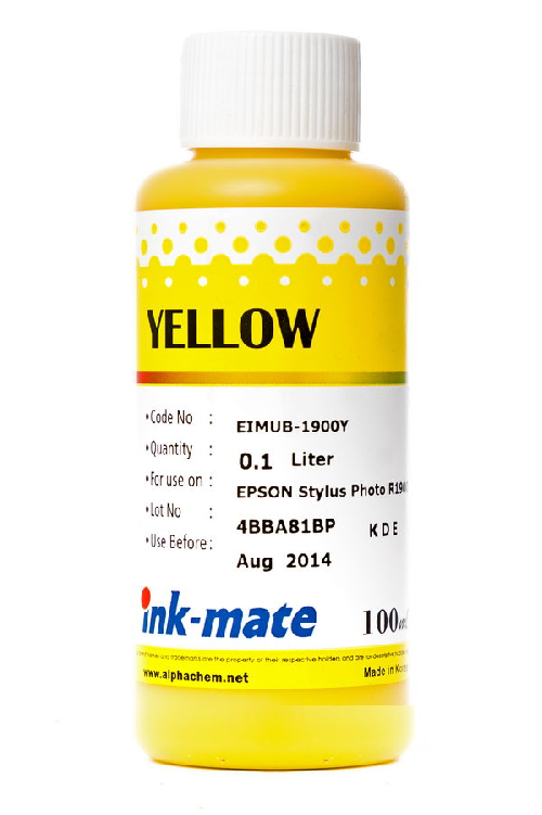 Чернила Epson (Ink-Mate) 100 мл, EIM 1900 Y (желтый)