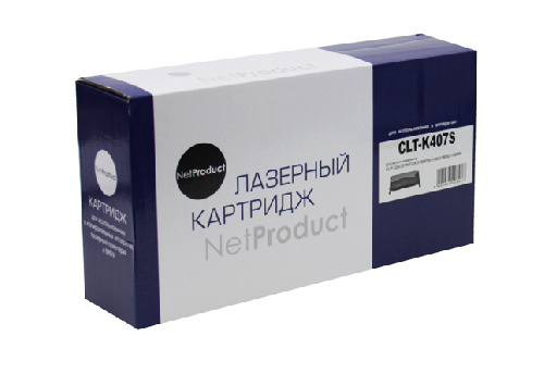 Картридж Samsung CLP-320/320n/325/CLX-3185/3185n (NetProduct) CLT-K407S, BK, 1,5K