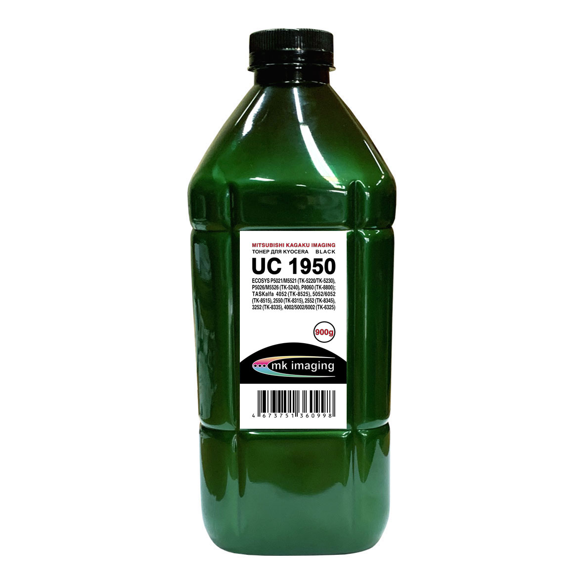Тонер KYOCERA FS Color Универсал тип UC 1950K (TK-5220) (фл,900,черный ,MITSUBISHI/MKI) Green Line