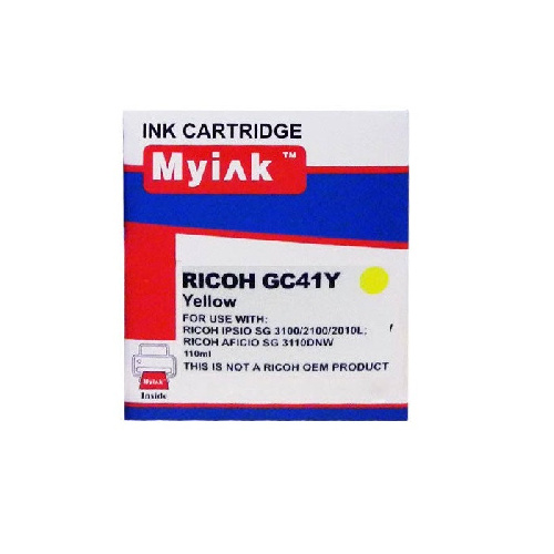 Картридж Ricoh гелевый GC 41Y желтый (MyInk) 22ml
