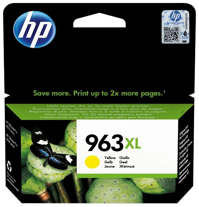 Картридж HP OfficeJet Pro 901x/902x/HP, 1,6К (O) 963XL/3JA29AE, жёлтый