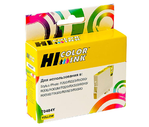 Картридж Epson Stylus Photo R200/R300/RX500/RX600 (Hi-Black) C13T04844010, Y