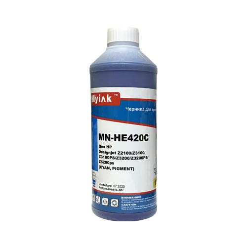 Чернила для HP ( 70) C9452A (1л,cyan, Pigment) HE420C MyInk