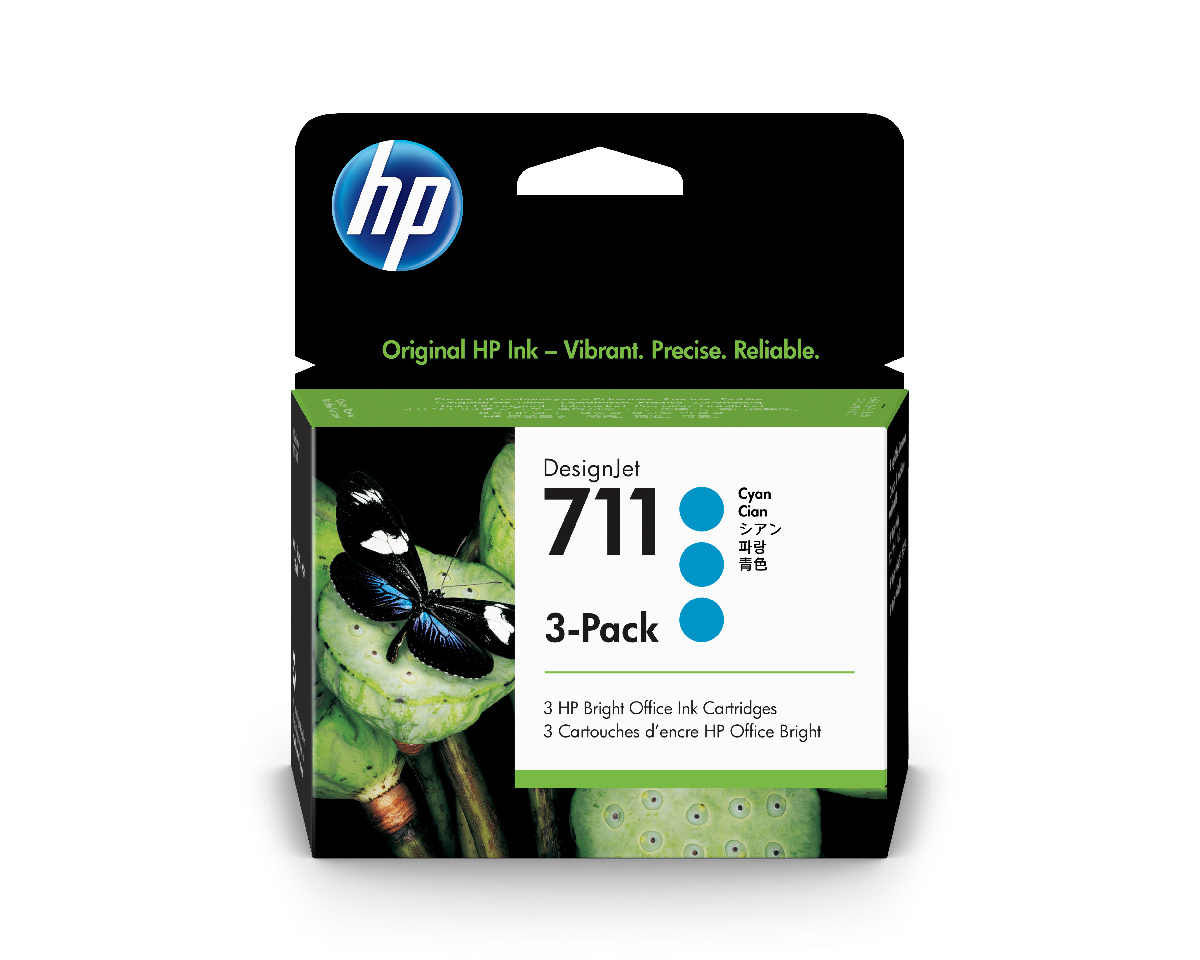 Картридж HP DJ T120/T520 (O) CZ134A, №711, C, (3*29 мл)