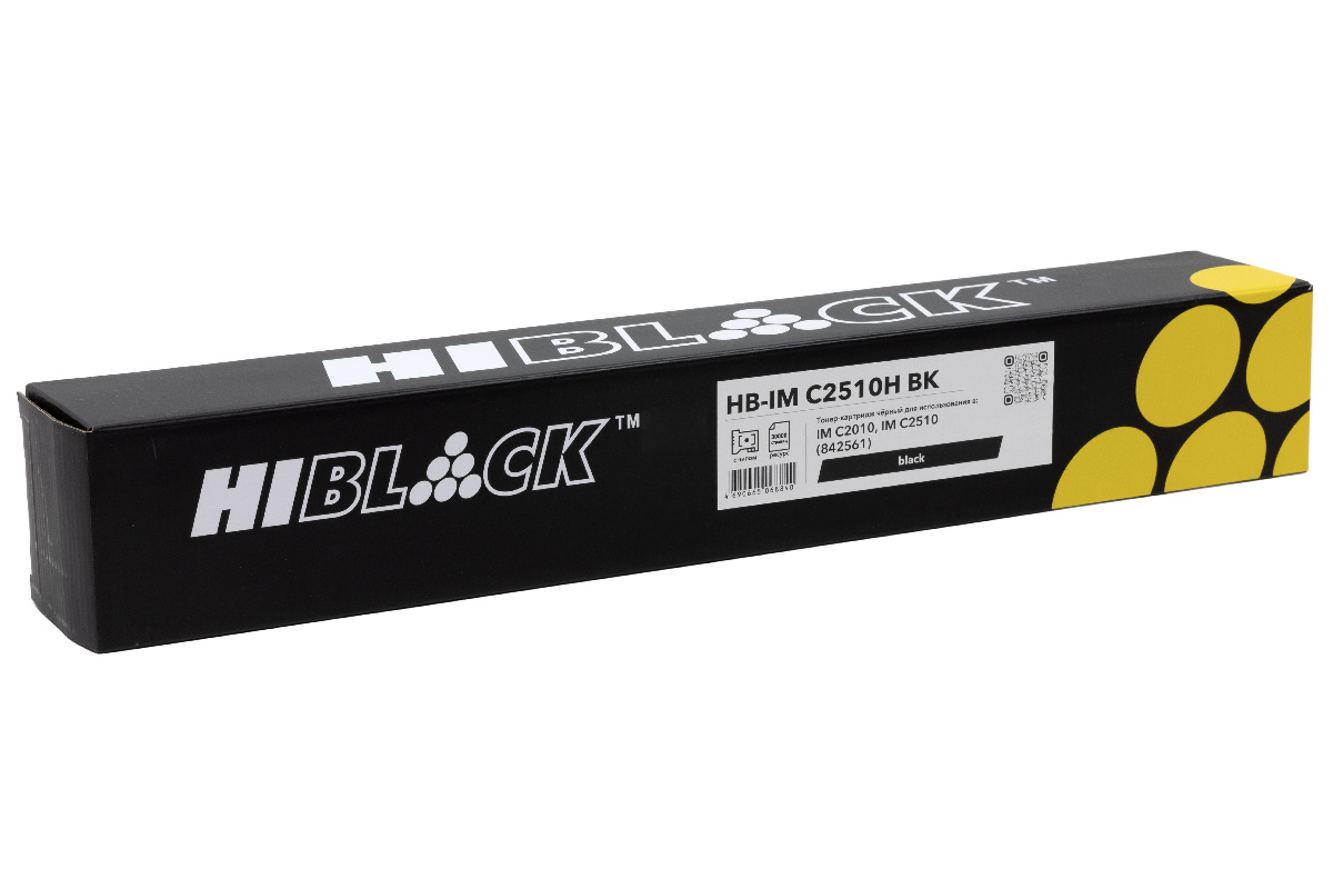 Тонер-картридж Hi-Black (HB-IMC2510H BK) для Ricoh IM C2010 / IM C2510, Bk, 30K