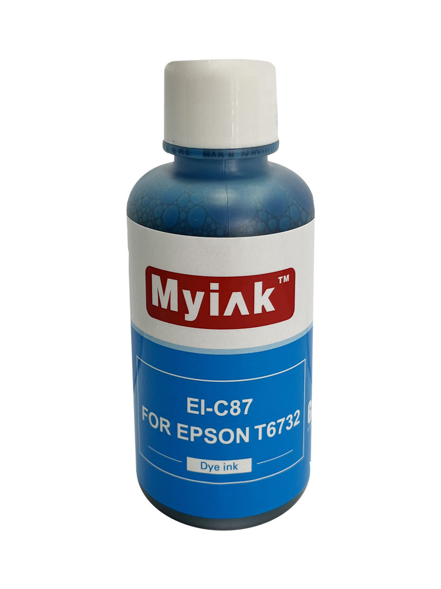 Чернила для EPSON (T6732) L100/L200/ L655/ L800/ L805/ L1800 (100мл, cyan Dye) EI-C87 Gloria MyInk
