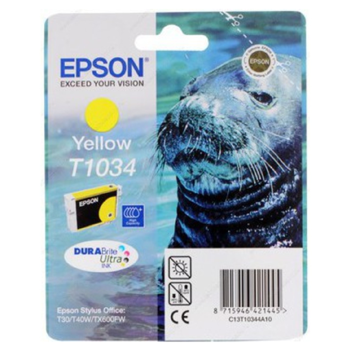 Картридж Epson Stylus Office T30/40W/1100/TX510FN/600FW (O) C13T10344A10, Y