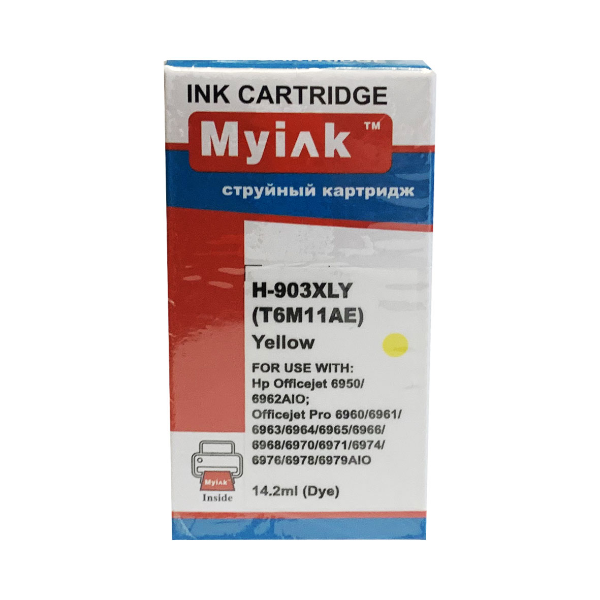 Картридж HP OfficeJet 6960/ 6970 T6M11AE (Применение ограничено!) Yellow MyInk (903XL)
