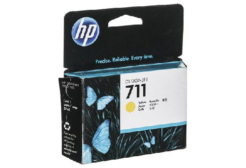 Картридж HP DJ T120/T520 (O) CZ132A, №711, Y, 29 мл