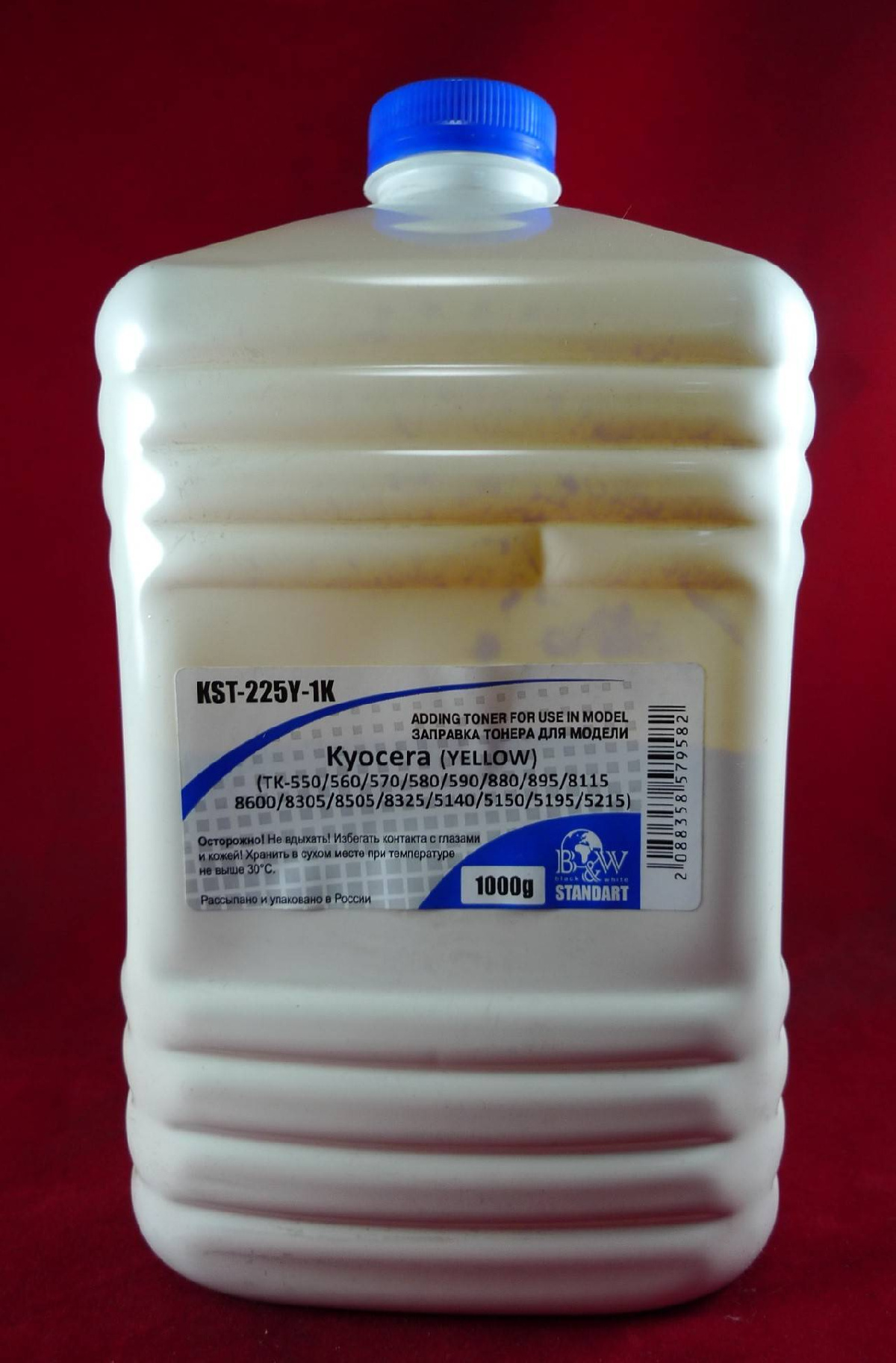 Тонер KST-225Y-1K для Kyocera Yellow (Tomoegawa VF03-Y/ED-90Y) (кан. 1кг) Black&White Standart