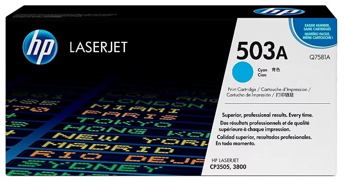 Картридж HP Color LaserJet CP3505/3800 (O) 503A/Q7581A, C, 6K