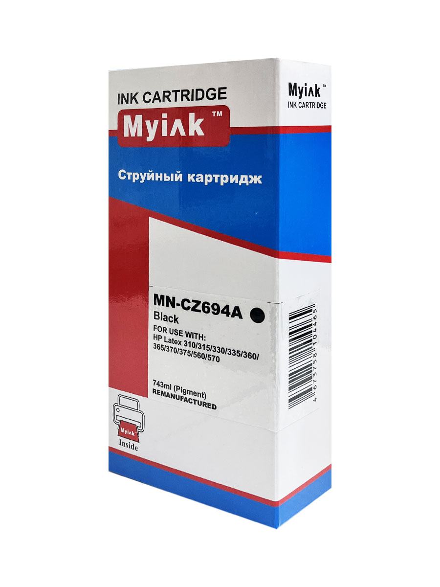 Картридж HP CZ694A (R) black (743ml, Pigment) MyInk (HP 831)