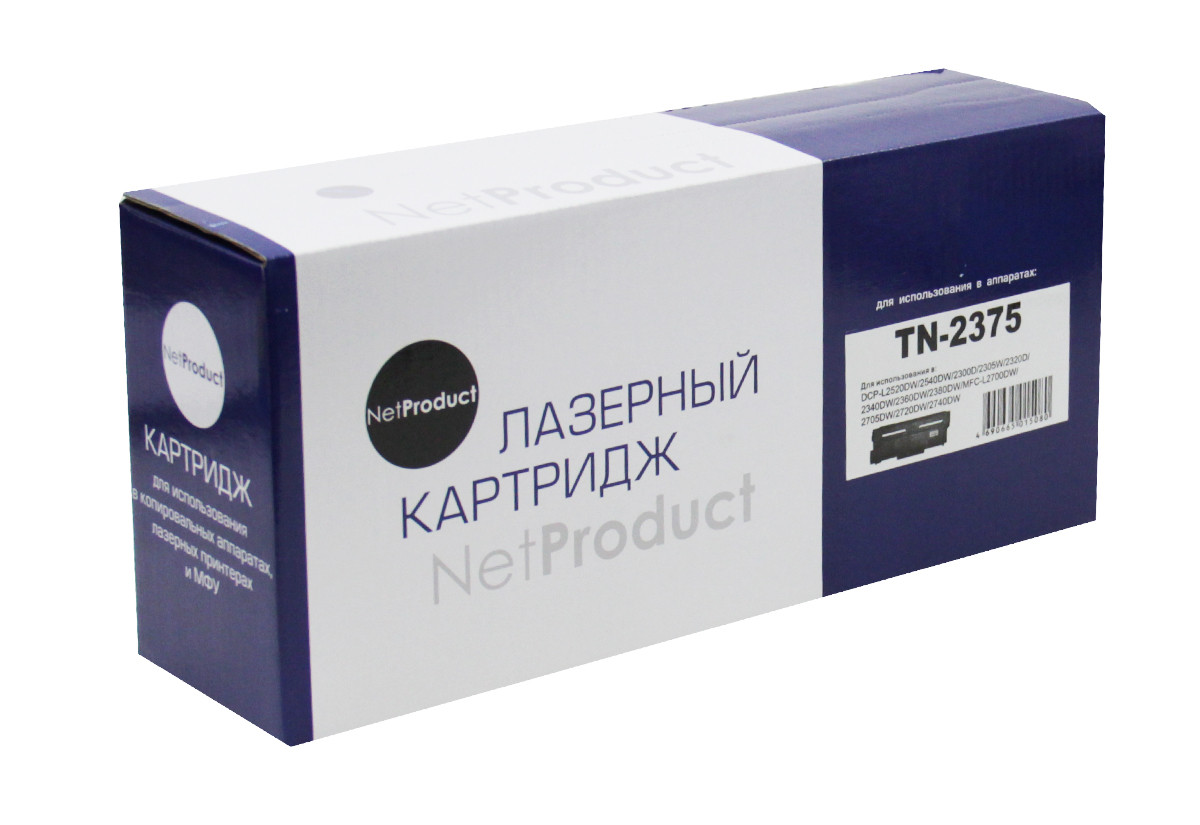 Картридж Brother HL-L2300/2305/2320/2340/2360 (NetProduct) TN-2375, 2,6K