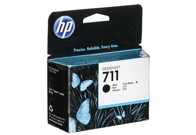 Картридж HP DJ T120/T520 (O) CZ133A, №711 BK (80мл)