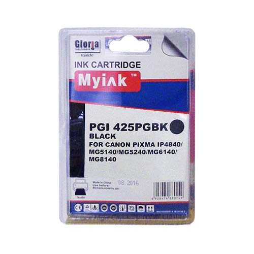 Картридж CANON PIXMA iP4840/MG5140/5240/6140/8140 Black (16ml, Pigment) MyInk PGI-425PGBK