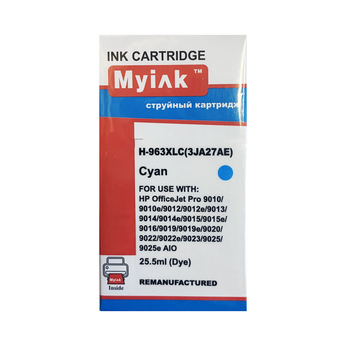 Картридж HP OfficeJet Pro 9010/9020 (MyInk) 963XL/3JA27AE Cyan (ограниченное применение)
