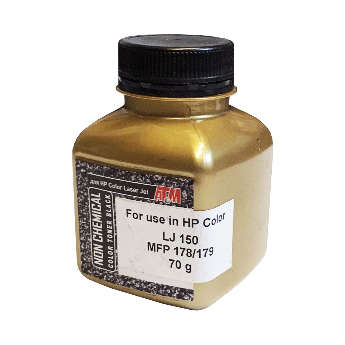 Тонер для HP Color LJ 150/ MFP178/179 (фл, 70,черный ,Chemical) Gold ATM
