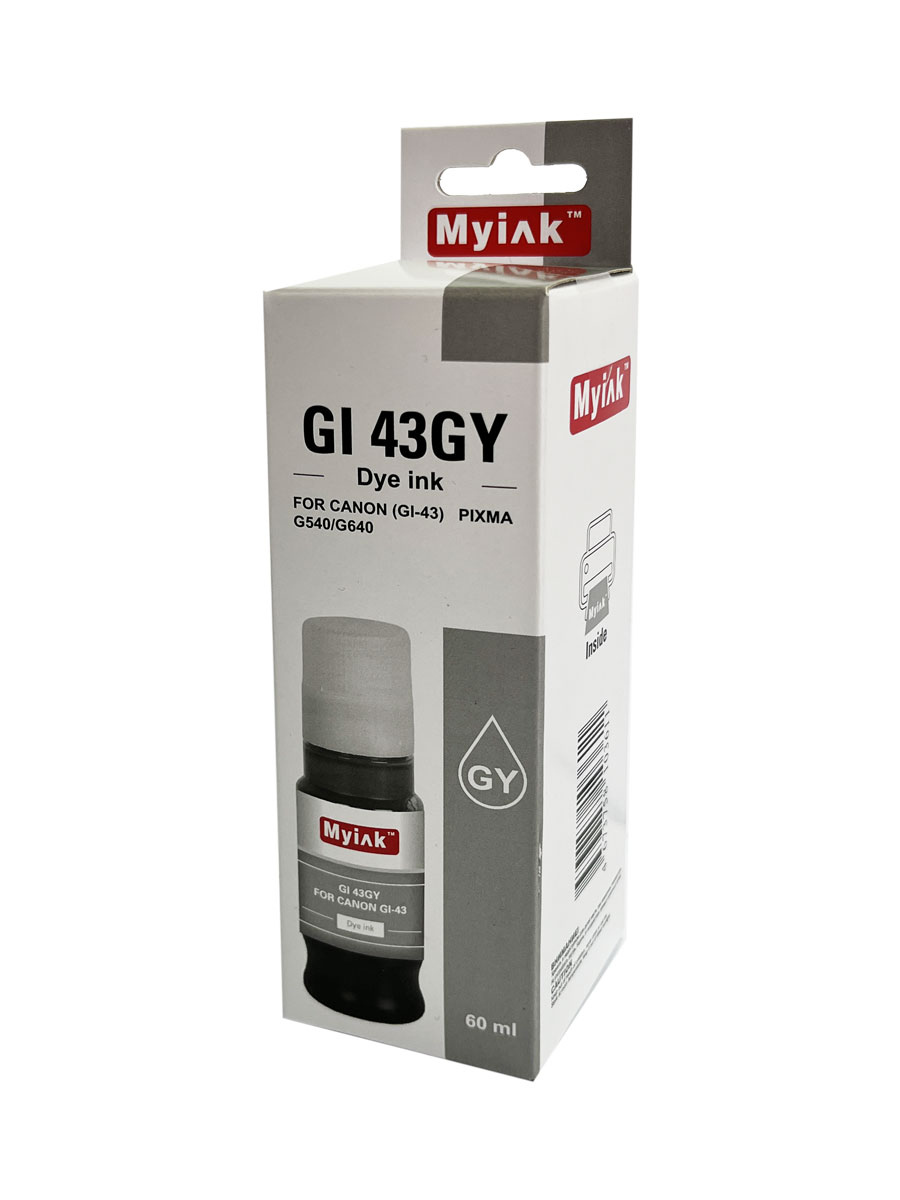 Чернила для CANON GI-43GY (60мл, контейнер, grey Dye) для PIXMA G540/G640 GI43GY MyInk