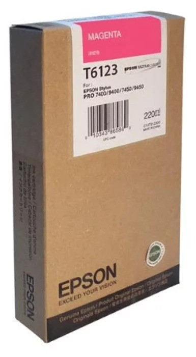 Картридж Epson Stylus Pro 7400/7450/9400/9450 (O) C13T612300, пурпурный, 220 мл