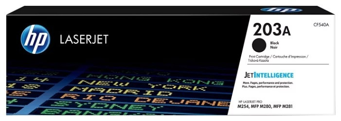Картридж HP CLJ Pro M254/M280/M281 (O) 203A CF540A, Bk, 1,4K