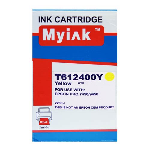 Картридж для (T6124) EPSON St Pro 7450/9450 Yellow (220ml, Pigment) MyInk