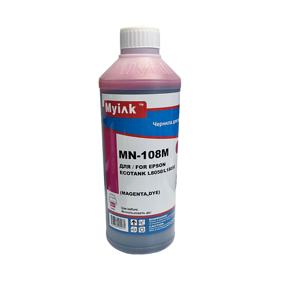 Чернила для EPSON EcoTank (108) L8050/L18052 (1л, magenta, Dye) MyInk