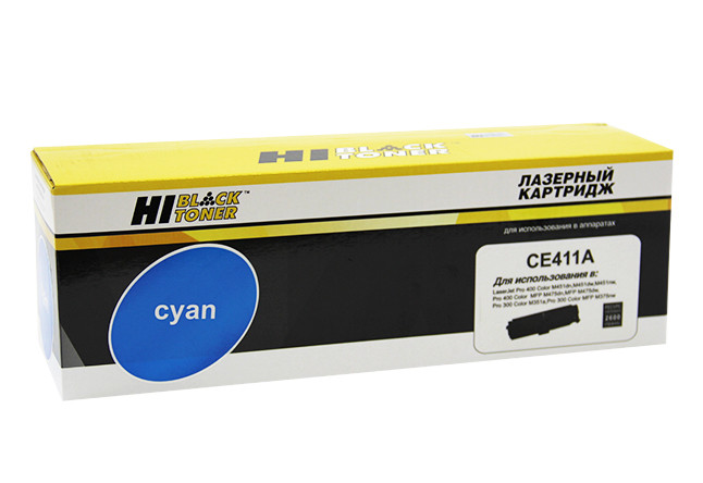 Картридж HP CLJ Pro 300 Color M351/M375/ Pro 400 Color/M451/M475 (Hi-Black) CE411A, C, 2,6K