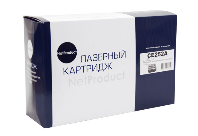Картридж HP CLJ CP3525/CM3530 (NetProduct) CE252A, Y, 7K