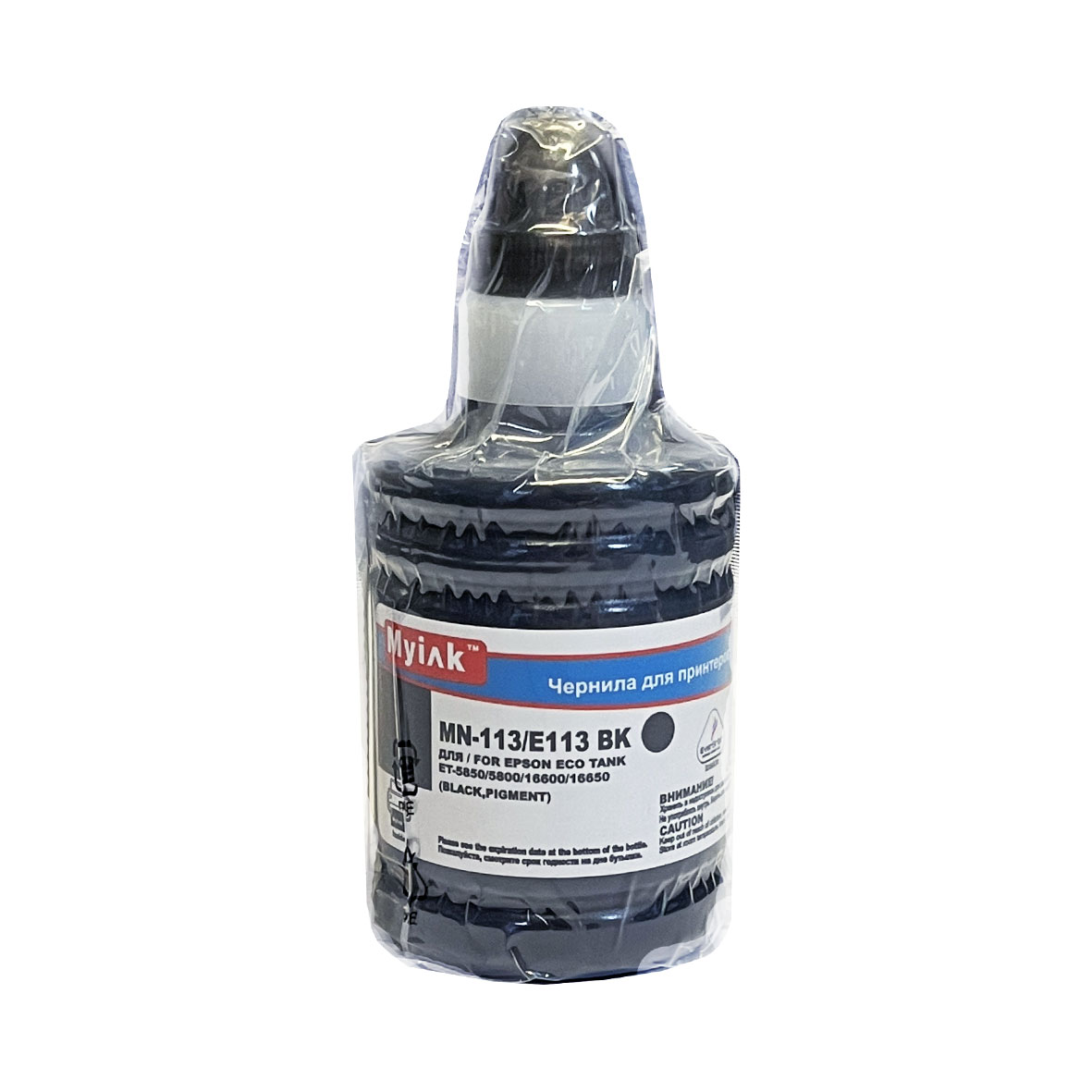 Чернила для EPSON EcoTank 113 (T06B140) ET-5850/5800/16600/16650 (140мл, black,Pigment) MyInk