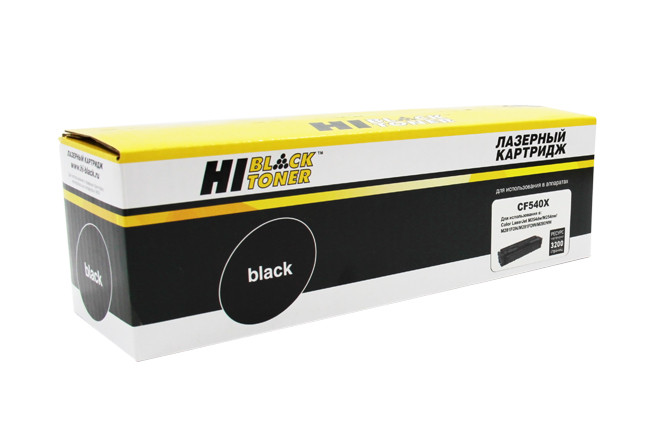 Картридж HP CLJ Pro M254nw/dw/M280nw/M281fdn/M281fdw (Hi-Black) CF540X, Bk, 3,2K **