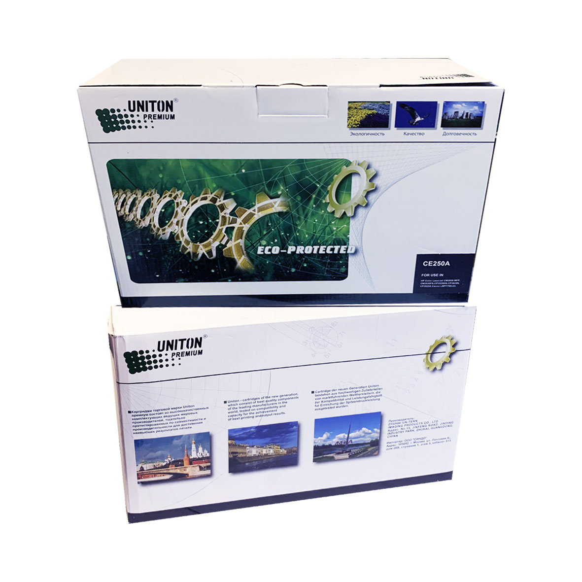 Картридж для HP CE250A (504A) черный (5K) UNITON Premium GREEN LINE (Eco Protected)