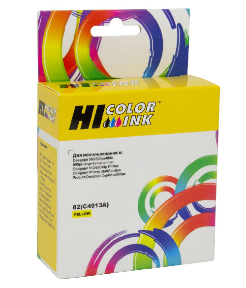 Картридж HP Designjet 500/800 (Hi-Black) C4913A/№82 Y