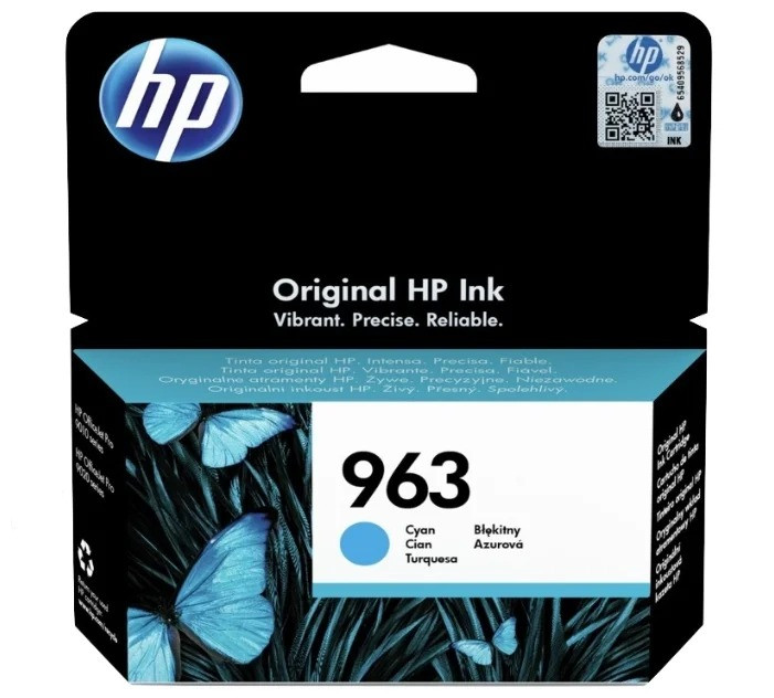 Картридж HP OfficeJet Pro 901x/902x/HP, 0,7К (O) 963/3JA23AE, голубой