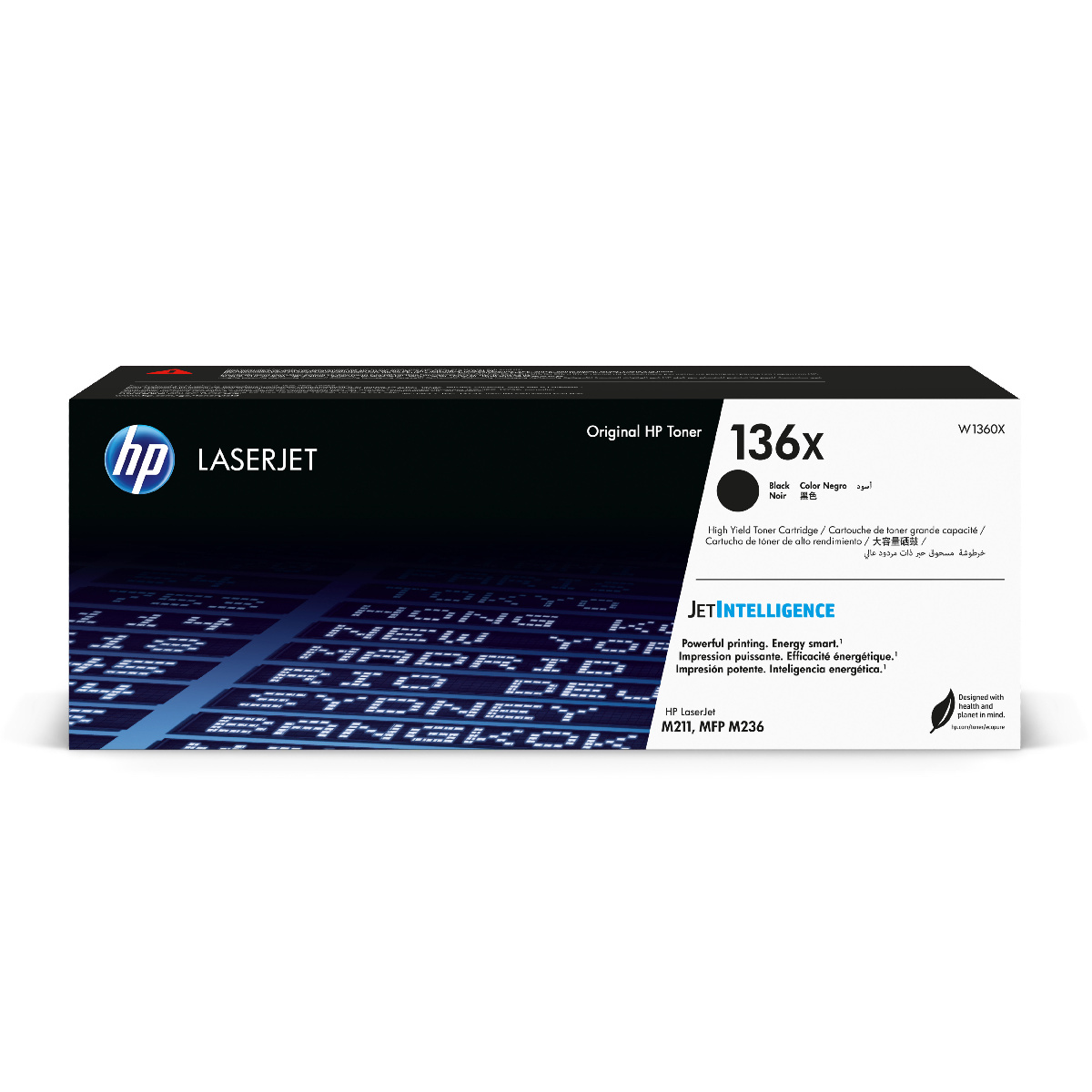 Картридж HP LJ M211d/dw/M236d/dw (O) 136X/ W1360X, Bk, 2.6K