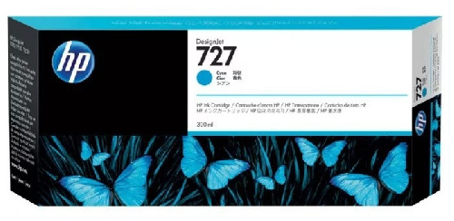 Картридж HP DesignJet T920/T1500, 300ml (O) Cyan F9J76A/№727