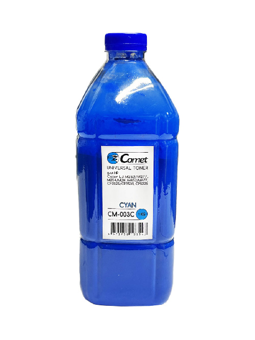 Тонер для HP Color Универсал тип CM-003C (фл,1кг,синий,COMET) ATM