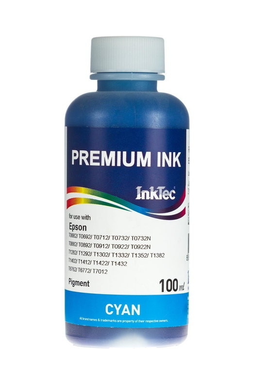 Чернила Epson (InkTec) 100 мл, E0013 C (синий) пигмент