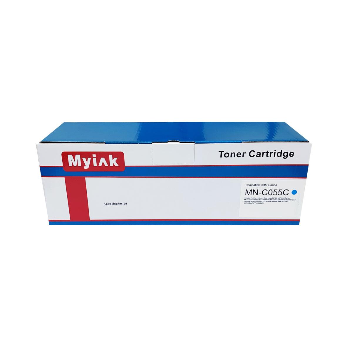 Картридж для CANON LBP-663/ 664, MF746/742/744 Cartridge 055 (восстановленный OEM) син (2,1K) MyInk