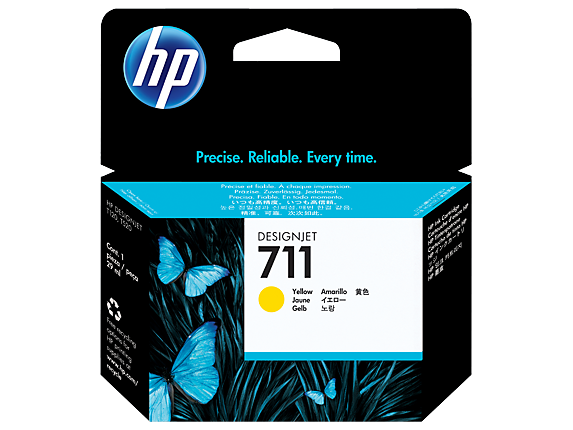 Картридж HP DJ T120/T520 (O) CZ132A, №711, Y, 29 мл