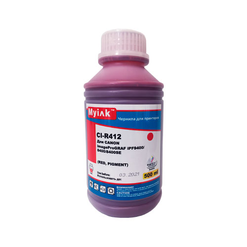 Чернила для CANON (PFI-706R) imagePROGRAF iPF9400/9400S/8400/8400S (500мл,red,Pigment) MyInk