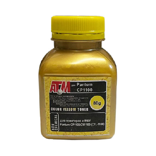 Тонер для Pantum CP1100/CM1100 (CTL-1100) (фл,80,желтый,NonChem) Gold ATM