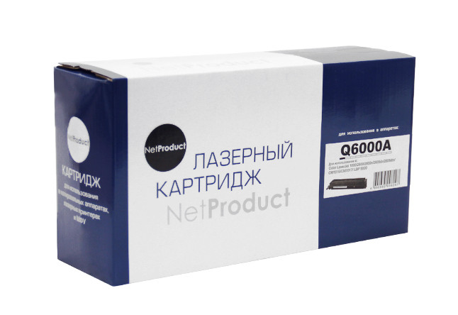 Картридж HP CLJ 1600/2600/2605 (NetProduct) Q6000A, BK, 2,5K, ВОССТАН