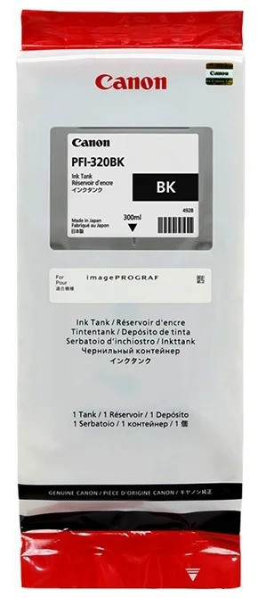 Картридж Canon iPF TM-200/TM-205/TM-300/TM-305 (O) PFI-320BK/2890C001, black, 300 мл