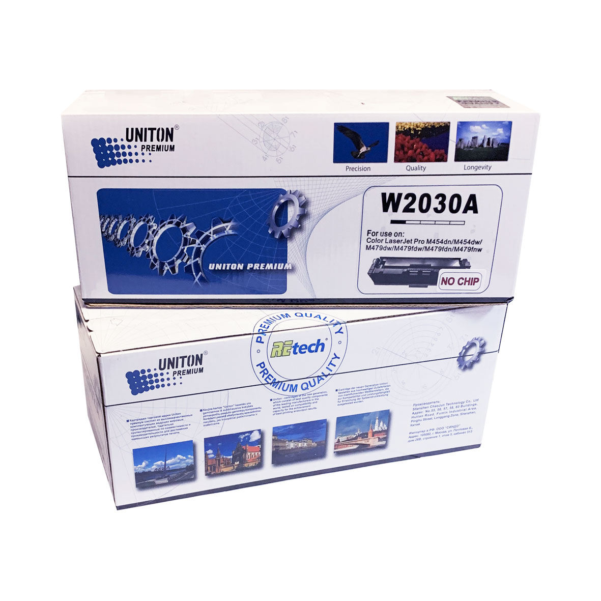 Картридж для HP W2030A (415A) черный (2,4K) БЕЗ ЧИПА!!! UNITON Premium GREEN LINE (Eco Protected)