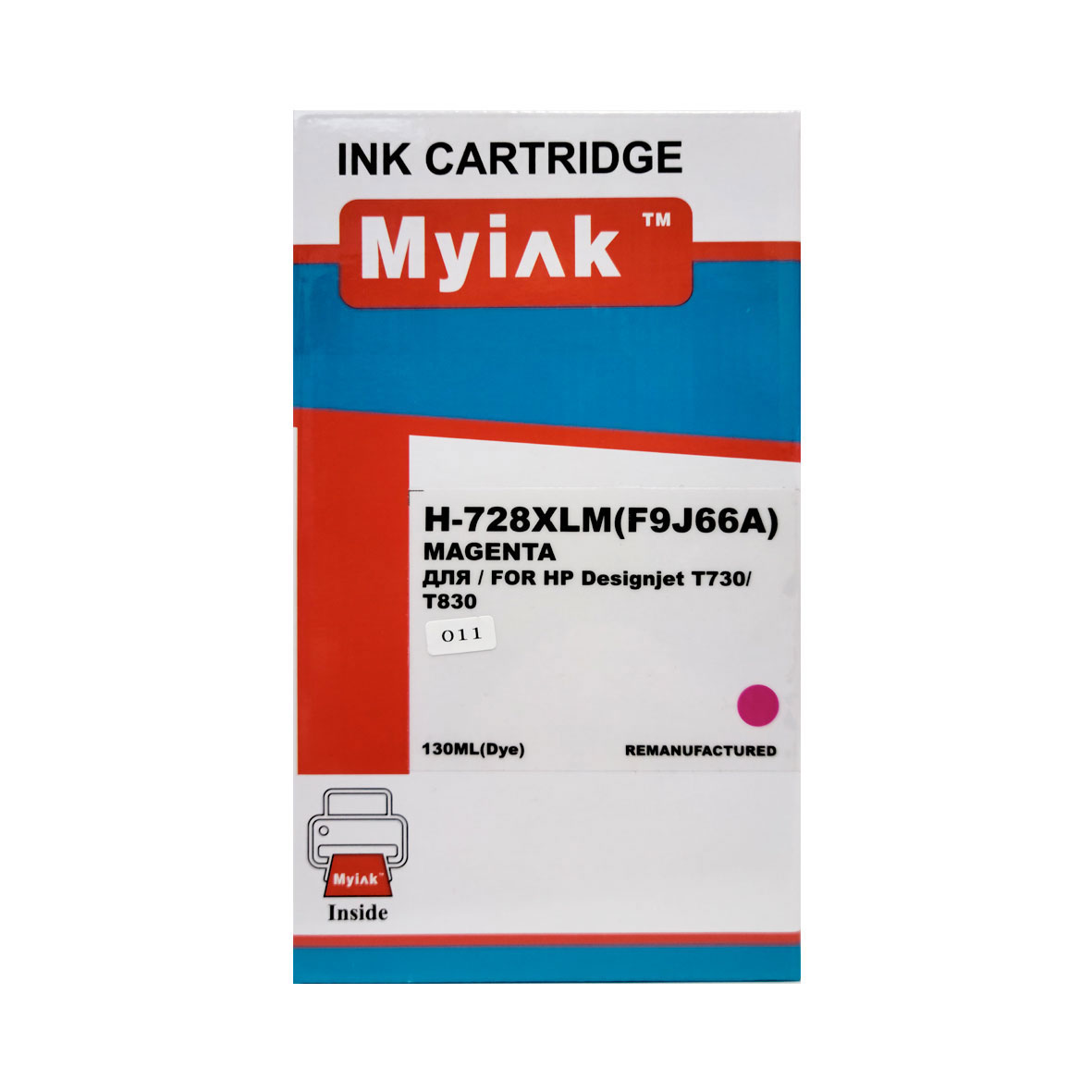 Картридж HP Designjet T730/T780 F9J66A Magenta MyInk (728XL)