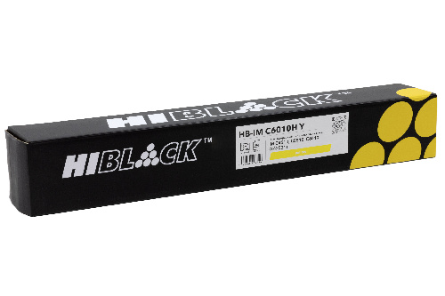 Тонер-картридж Hi-Black (HB-IMC6010H Y) для Ricoh IM C4510 / C5510 / C6010, Y, 28K