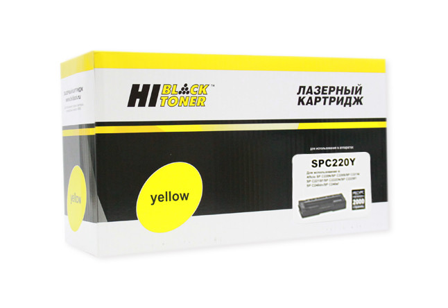 Картридж Ricoh Aficio SP C220S/C222SF/SP C220N/C240DN/C240SF (Hi-Black), SP C220E Y, 2K