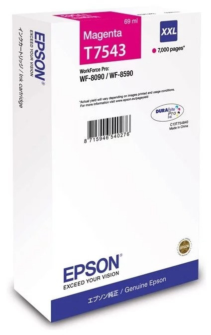 Картридж Epson WF-8090DW/WF-8590DWF (O) C13T754340, M, XXL