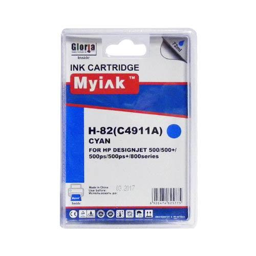 Картридж HP Designjet 500/800 (MyInk) C4911A/№82 Cyan (72ml, Dye)