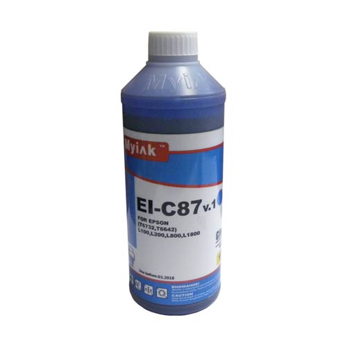 Чернила EPSON (T6642/T6732) L100/L200/ L655/ L800/L805/ L1800 (1л, cyan, Dye) EI-C87 Gloria MyInk
